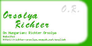 orsolya richter business card